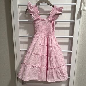 Pink Gingham Kids Dress